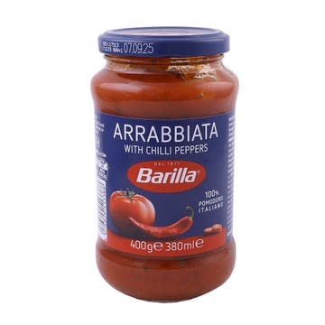 Barilla Arrabbiata Pasta Sauce Jar 400g - Available at Alosra Online Supermarket
