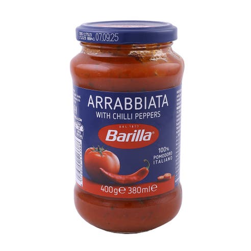 Barilla Arrabbiata Pasta Sauce Jar 400g - Available at Alosra Online Supermarket