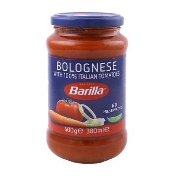 Barilla Bolognese Pasta Sauce Jar 400g - Available at Alosra Online Supermarket
