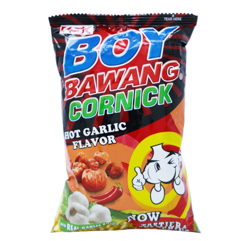 Boy Bawang Cornick Hot Garlic Flavor 100g