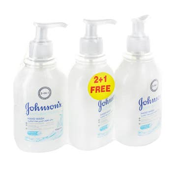 Johnson's Anti-Bacterial Sea Salt Hand Wash 300ml [2+1 Free] 