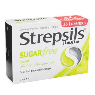 Strepsils Sugar Free Lemon Lozenges 36s - Available at Alosra Online Supermarket