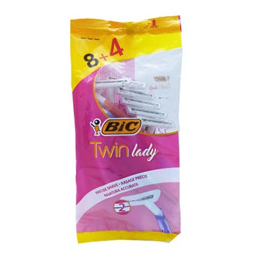 BIC Twin Lady Shaver [8+4 Free] [Special Offer] - Available at Alosra Online Supermarket