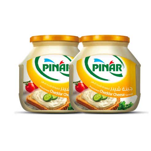 Pinar Processed Cheddar Cheese 2x500g [Special Offer] 