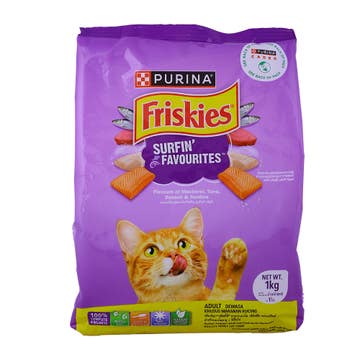 Purina Friskies Surfin Favourites Cat Food 1Kg 