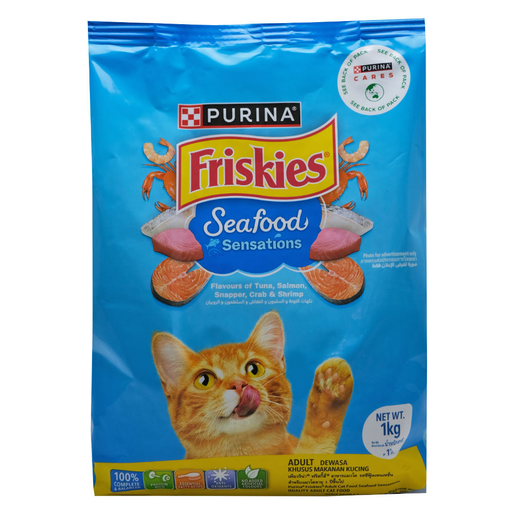 Purina Friskies Seafood Sensations Cat Food 1Kg