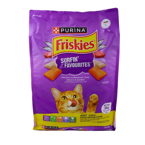 Purina Friskies Surfin Favourites Cat Food 6Kg 