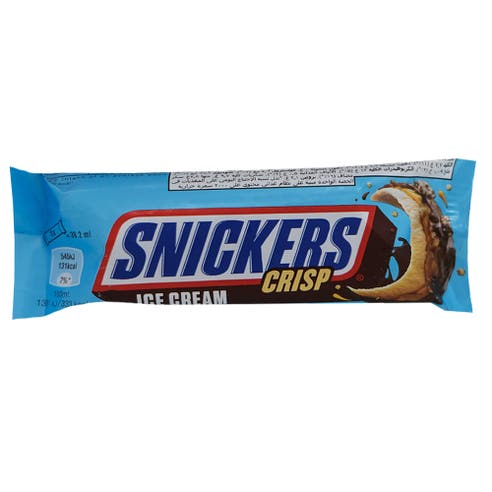 Snickers Crisp Ice Cream Bar 34.5g - Available at Alosra Online Supermarket