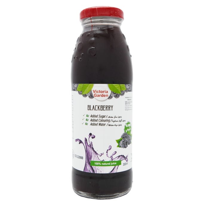 Victoria Garden Natural Blackberry Juice 300ml - Available at Alosra Online Supermarket