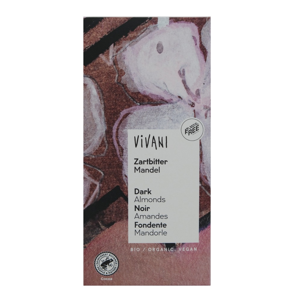 Vivani Dark Almonds Chocolate 100g - Available at Alosra Online Supermarket