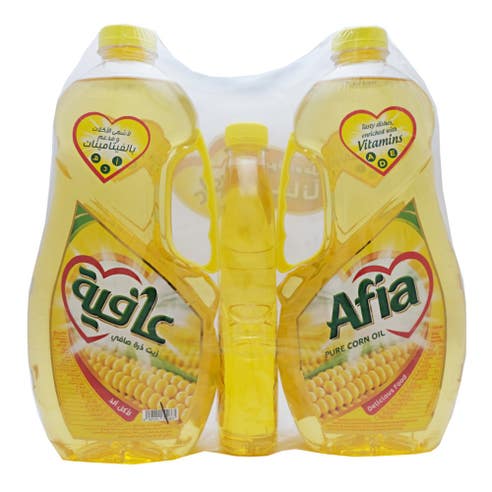 Afia Corn Oil Pet Bottle 2x1.5L+500ml Free 