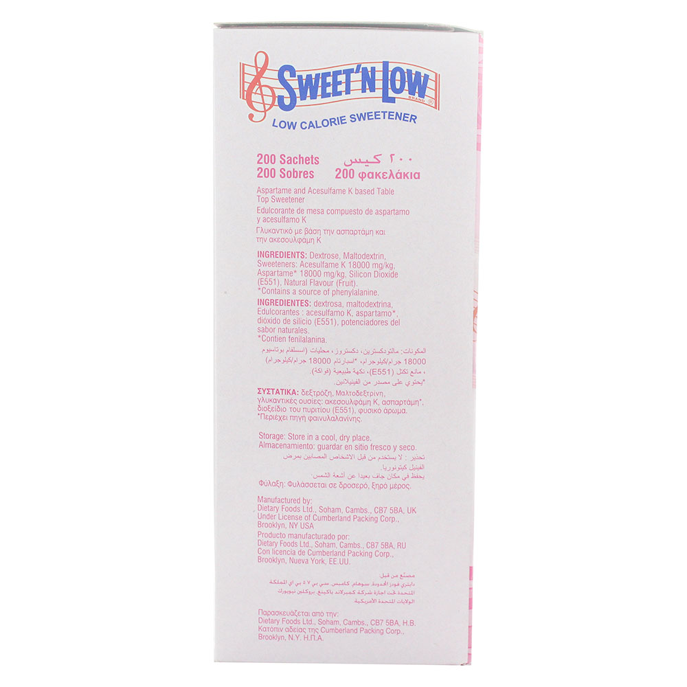Sweet N Low Sweetener 200 Sachets - Bahrain Alosraonline store