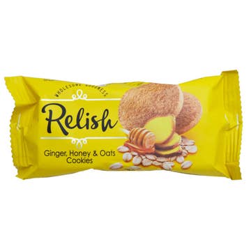 Nabil Relish Ginger, Honey & Oats Cookies 40g - Available at Alosra Online Supermarket