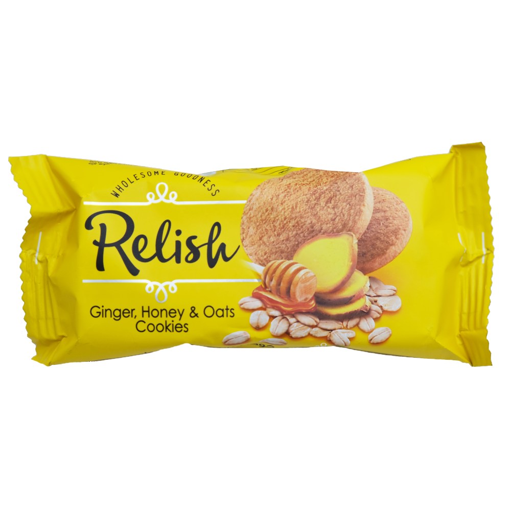 Nabil Relish Ginger, Honey & Oats Cookies 40g - Available at Alosra Online Supermarket