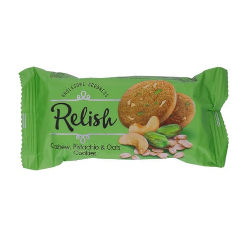 Nabil Relish Cashew, Pistachio & Oats Cookies 42g - Available at Alosra Online Supermarket