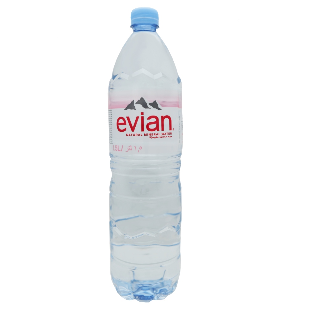 Evian Natural Mineral Water 1.5L - Available at Alosra Online Supermarket