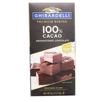 Ghirardelli Unsweetened Baking Chocolate Bar 113.5g - Available at Alosra Online Supermarket