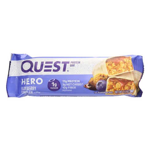 Quest Blueberry Hero Protein Bar 60g - Available at Alosra Online Supermarket