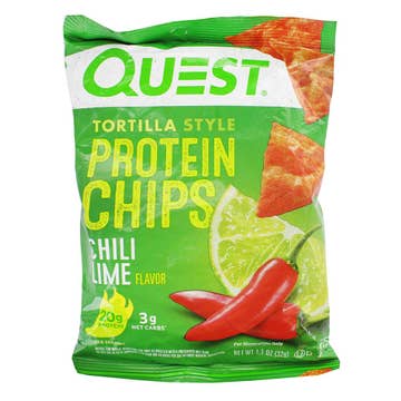 Quest Chili Lime Protein Tortilla Chips 32g - Available at Alosra Online Supermarket