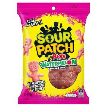 Sour Patch Kids Watermelon Flavoured Sweets 170g 