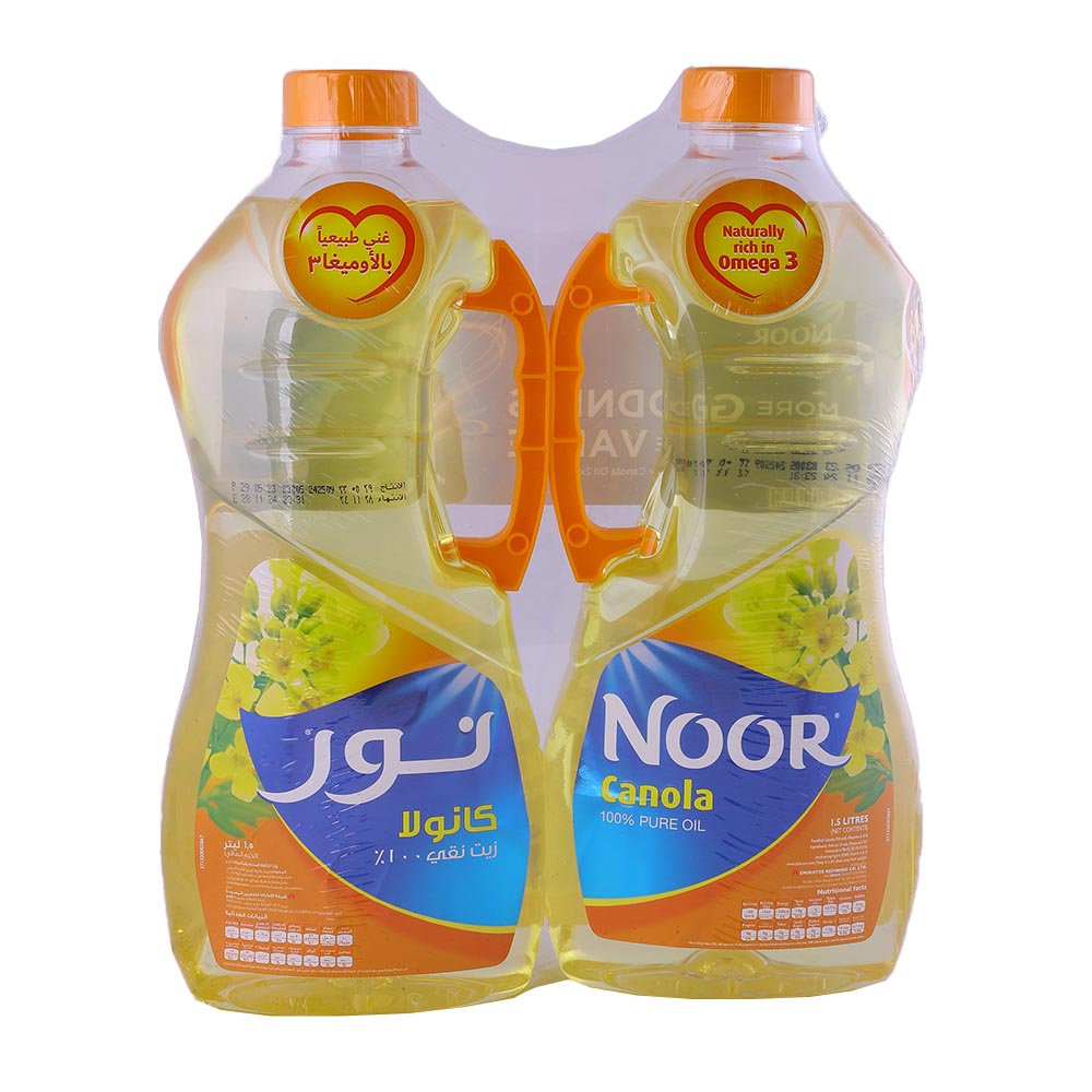 Noor Canola Oil 2x1.5L [Special Offer] back image