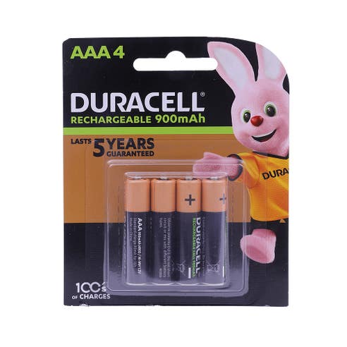 Duracell Rechargeable Battery 900mAh AAA4 - Available at Alosra Online Supermarket