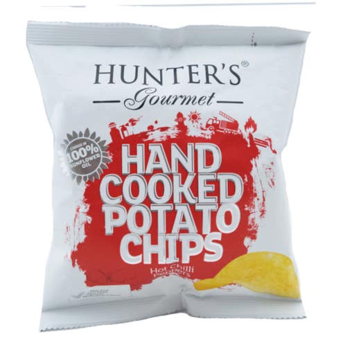 Hunter Gourmet Hand Cooked Hot Chili Peppers Potato Chips 40g - Available at Alosra Online Supermarket
