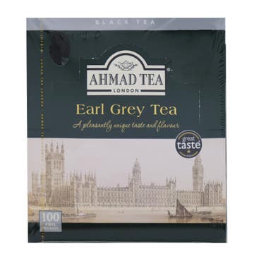 Ahmed Earl Grey Black Tea 100 Tea Bags 200g - Available at Alosra Online Supermarket