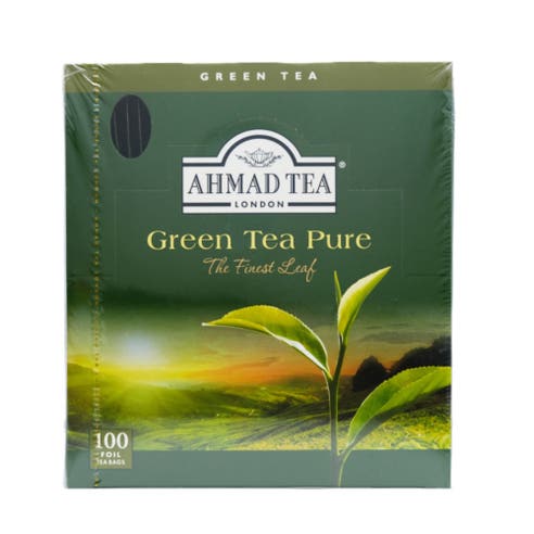Ahmad Tea Green Tea Pure 100's - 200g - Available at Alosra Online Supermarket
