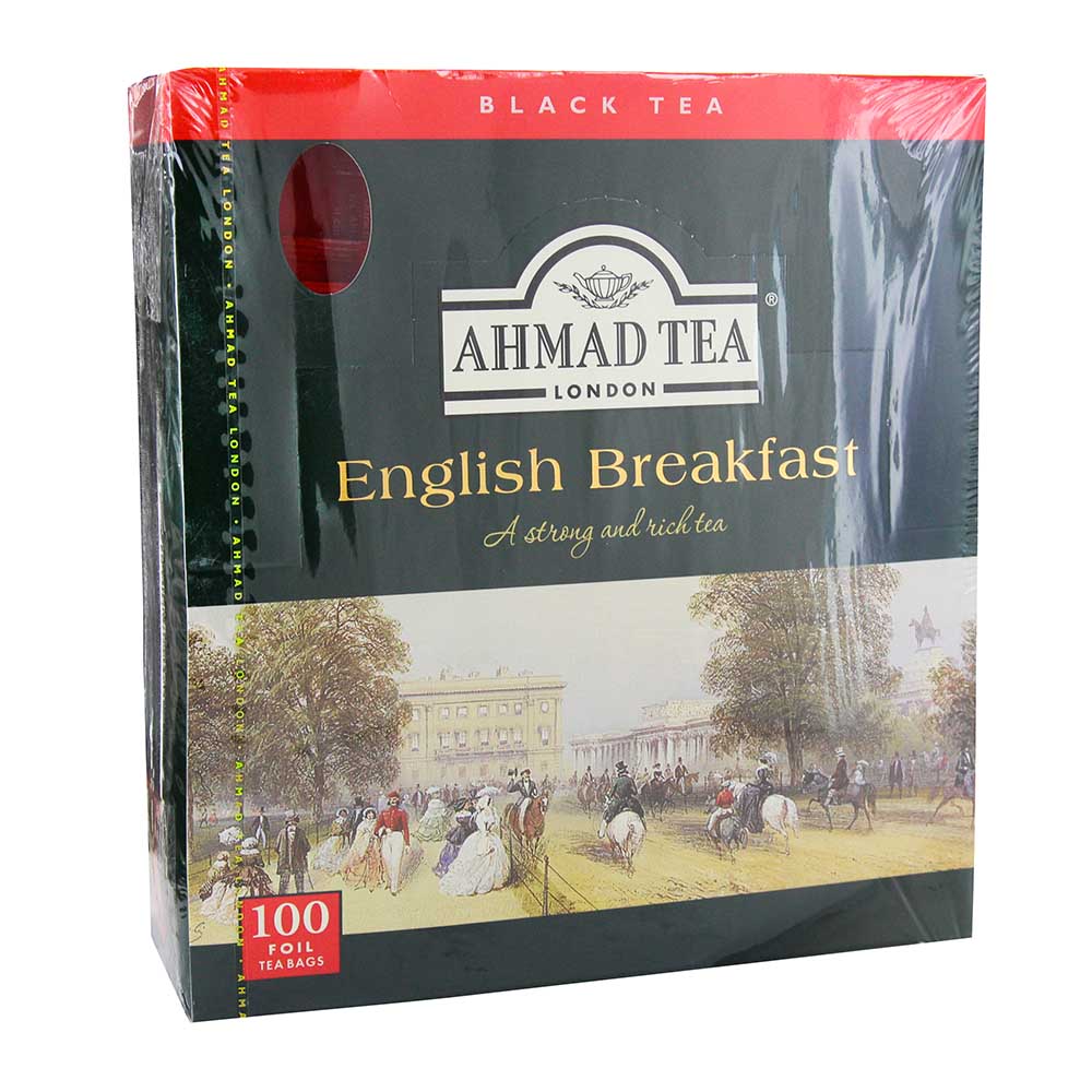 Ahmad English Breakfast Black Tea 100 Bags 200g - Available at Alosra Online Supermarket