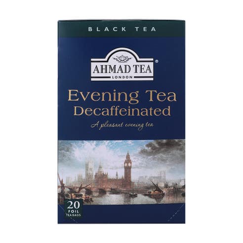Ahmad Evening Decaffeinated Black Tea 20 Tea Bags 40g - Available at Alosra Online Supermarket