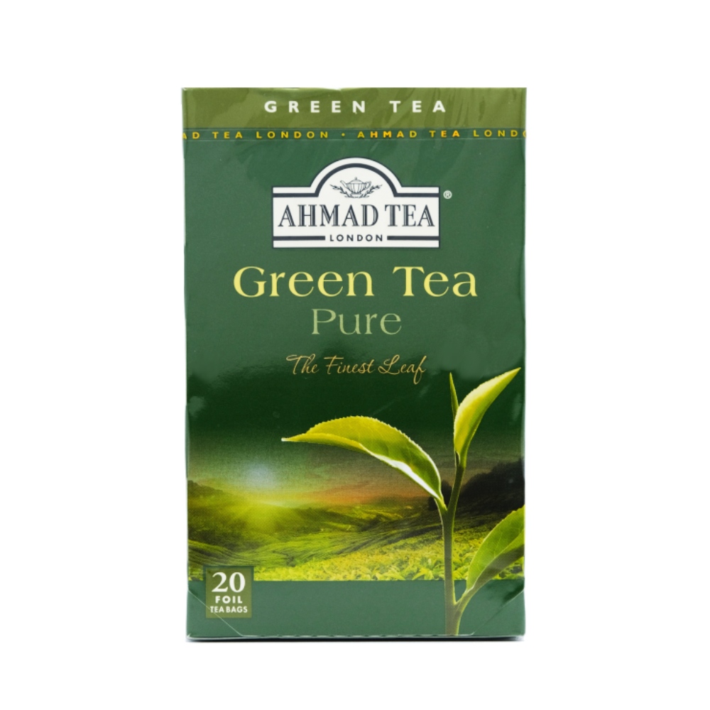 Ahmad Pure Green Tea Bags 20 - Available at Alosra Online Supermarket