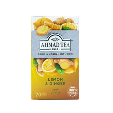 Ahmad Tea Lemon & Ginger Tea Bags 20's - Available at Alosra Online Supermarket