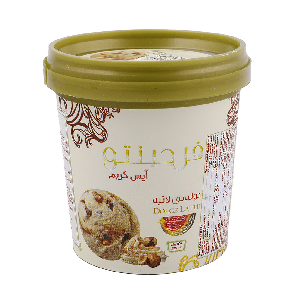 Fregento Dolce Latte Ice Cream 125ml back image