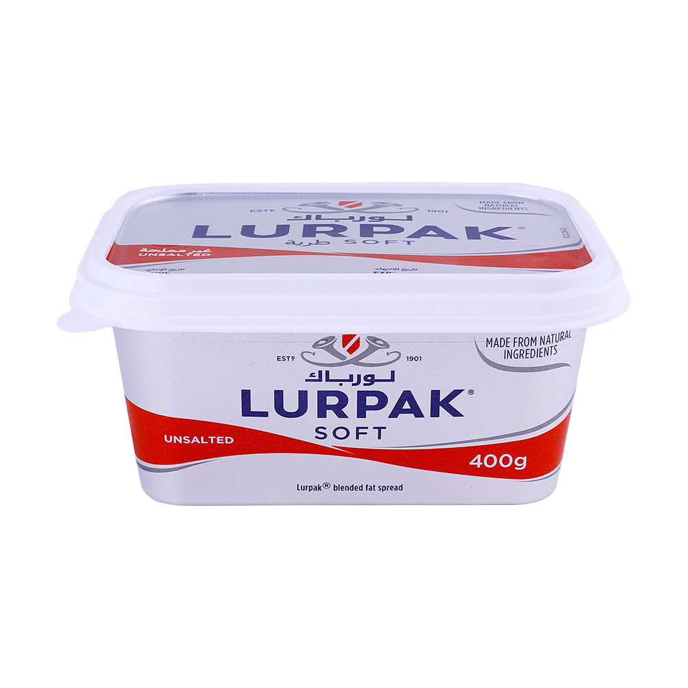 Lurpak Spreadable Soft Butter Unsalted 400g - Available at Alosra Online Supermarket