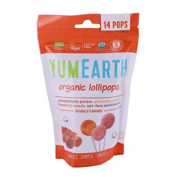 Yum Earth Organic Fruit Lollipops 14's 85g 