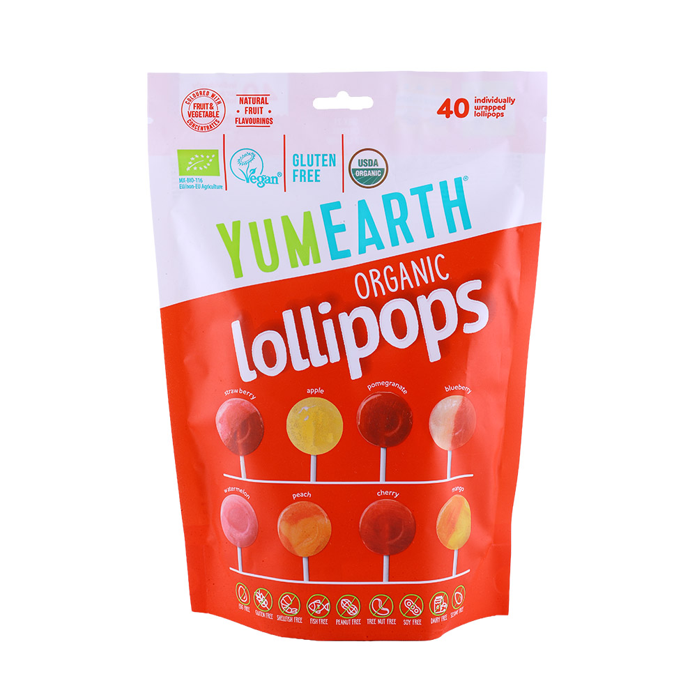 Yum Earth Organic Fruit Lollipops 40's 241g