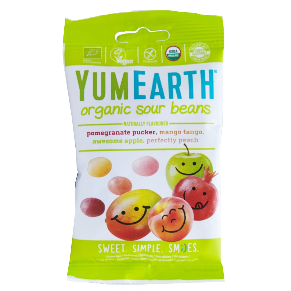 Yum Earth Organic Sour Beans 50g 