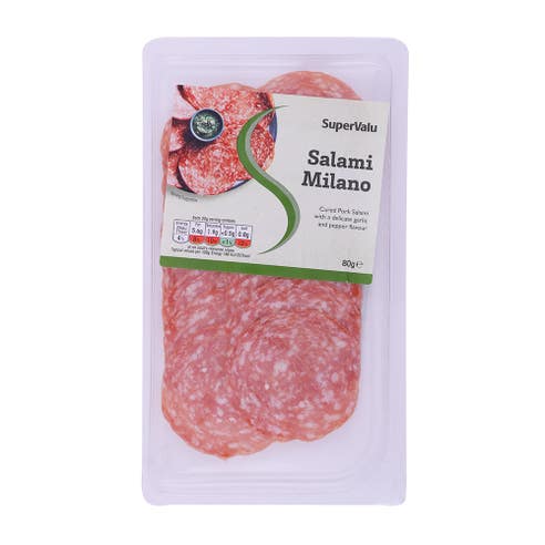 SuperValu Salami Milano 80g [Contains Pork] - Available at Alosra Online Supermarket