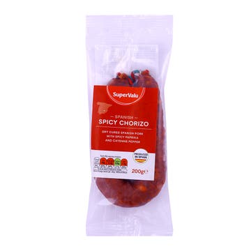 SuperValu Spicy Pork Chorizo Sausage 200g [Contains Pork] - Available at Alosra Online Supermarket