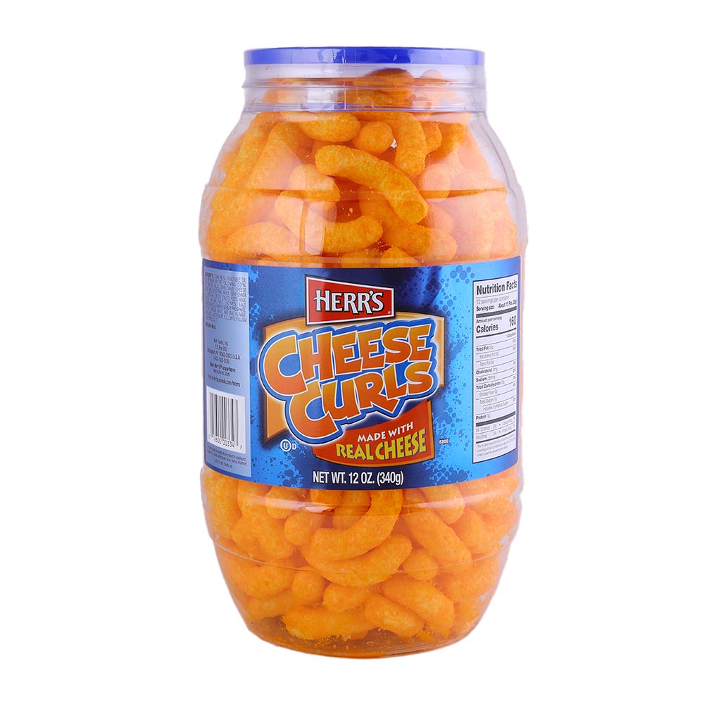 Herr's Cheese Curls Snack 12Oz