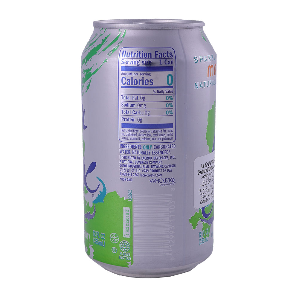 La Croix Sparkling Water Mango 12Oz back image