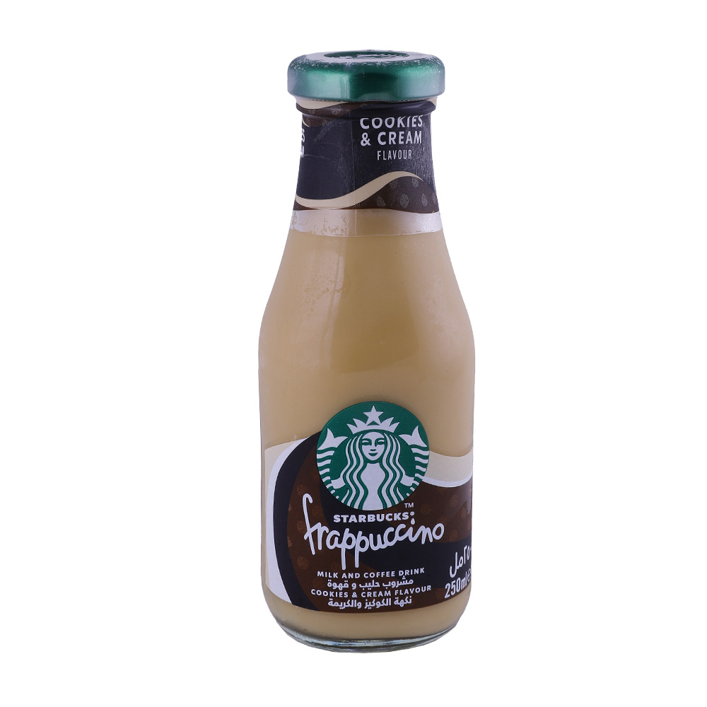 Starbucks Frappuccino Cookies & Cream Flavour Drink 250ml - Available at Alosra Online Supermarket