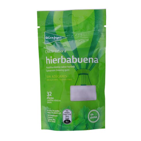 El Corte Ingles Spearmint Sugar Free Chewing Gum 45g 