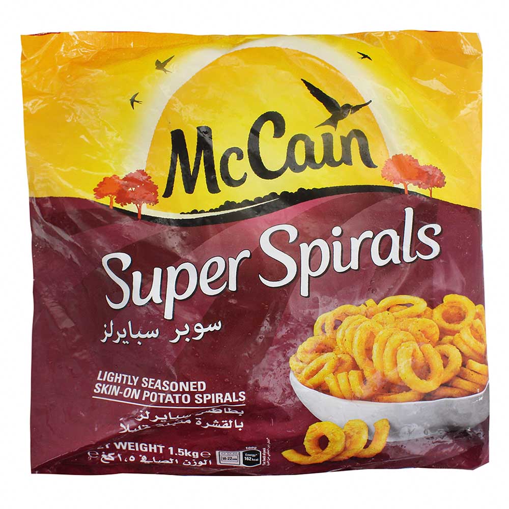 McCain Super Spirals Seasoned Potato Spirals 1.5Kg