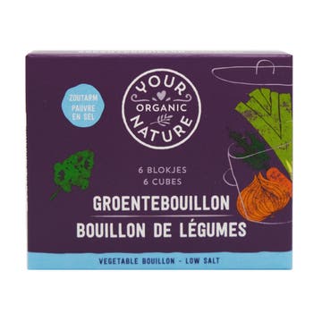 Your Nature Organic Low Salt Clear Vegetable Bouillon 54g 