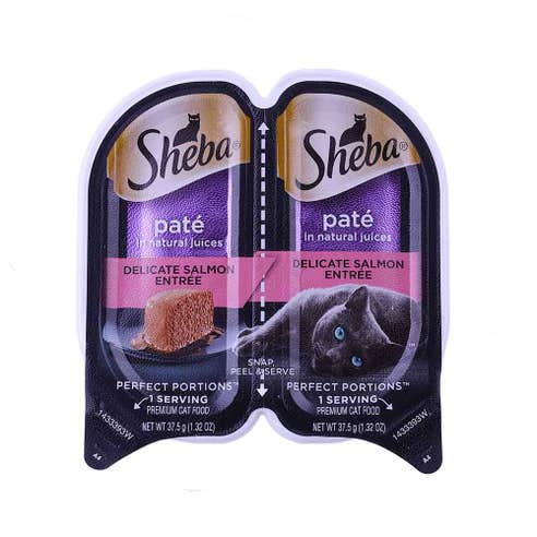 Sheba Pate Delicate Salmon 2.6Oz - Available at Alosra Online Supermarket
