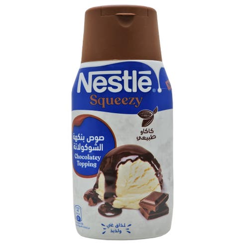 Nestle Squeezy Chocolatey Topping Bottle 450g 