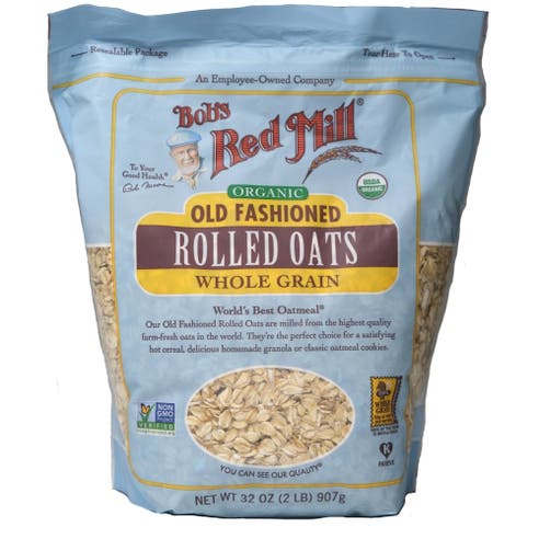 Bob's Red Mill Organic Old Fashioned Whole Grain Rolled Oats 907g 