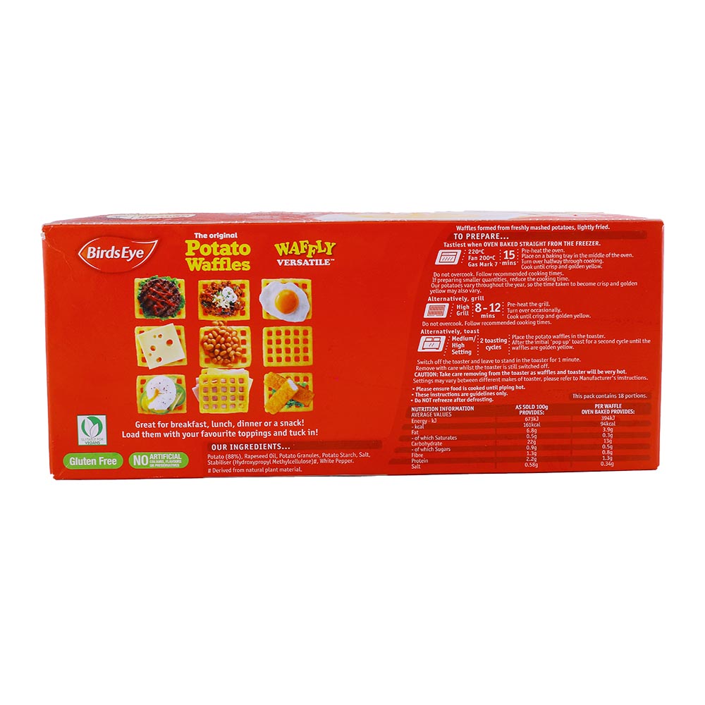 Birds Eye Potato Waffles 1Kg - Bahrain Alosraonline store